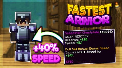 skyblock speedster armor.